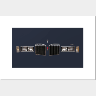 Pontiac Grand Prix 1970s classic car minimalist grille Posters and Art